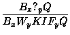 $\displaystyle \frac{B_x?_yQ}{B_xW_yKIF_yQ}$